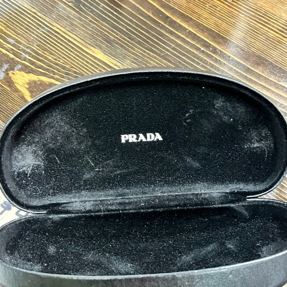 Prada 80’s Style White Sun Glasses Wrap Around w/ Case. SPR 82F - Picture 9 of 12